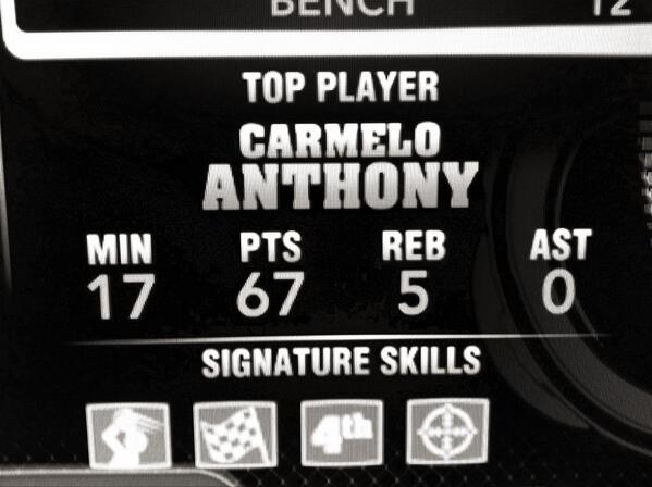 collinwyler's tweet image. Beating Bobby&apos;s ass in NBA 2K13! #67points @carmeloanthony HAHAH @BobbyHrbek