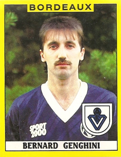 Bernard Genghini Sochaux Sticker Panini Avec Dos Intact #298 1980