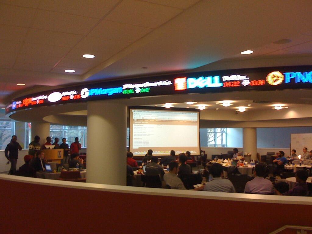Twitter / stubborndreams: Demo time #atthack! Impressed ...