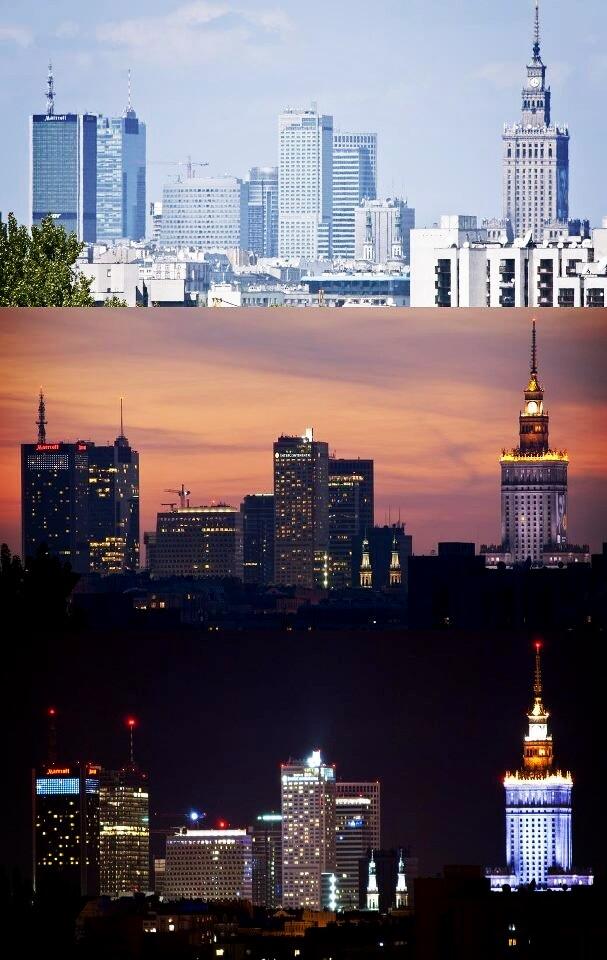 Twitter / AllAboutPoland: #Warsaw - Daylight Sunset Night, ...