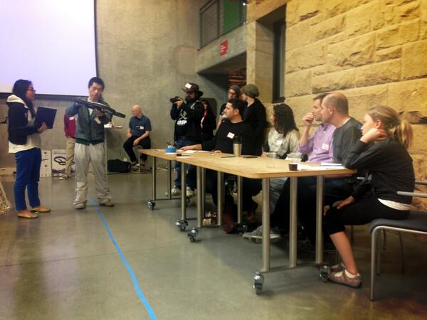 nub's tweet photo. Cofounder of @TacoCopter judging the  @dronegames at the @stanford Robotics Club w @andreasx @InMenlo @chr1sa http://t.co/s0XzejXD0u