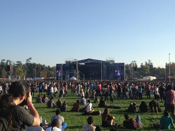 Orgullosos por el increíble Lollapalooza q se está desarrollando en Santiago. Impecable organización