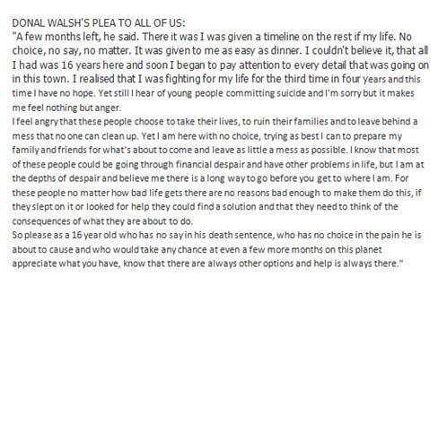 This is what he says! No truer words! Mr <a href="/Donal_Walsh_/">Elma Walsh</a> your a Ledgend!! #readit