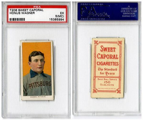 MLB's tweet image. This baseball card just sold for $2.1 million: atmlb.com/14Nz76d