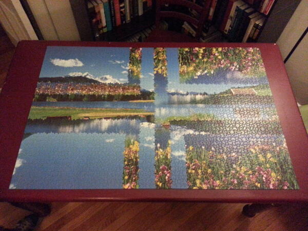This puzzle has been hanging out on our table way too long...and we've had too much fun with it! #goodbyefriend
