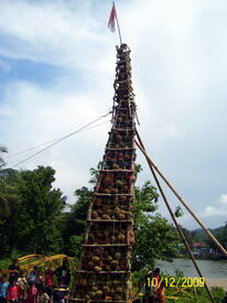Pernah kebayang Gunung durian? nih 24.212 buah durian disusun setinggi 10,16M di Kab.Musi Rawas. Ajeb bener,,, :D
