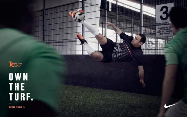 The pitches change. The killer instinct doesn't. Own the turf, anywhere. @NikeFootball #myground