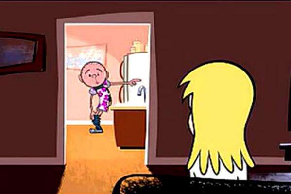 KP: "There's a woman across the road with no pants on; she caught me looking so I'm just giving her a bit back."