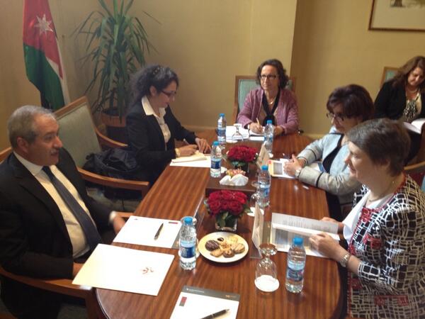 HelenClarkNZ's tweet photo. Enjoyed meeting Foreign Minister #Joudeh 2 discuss important reform Programme in #Jordan & @undp partnership. http://t.co/gMtsGbMRf1 #Amman