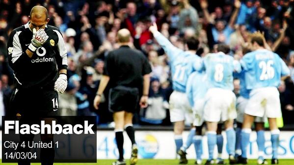FLASHBACK: City 4 United 1 - 14/03/04 #manchesterderby #MCFC