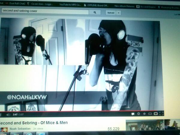 TheSinisterMuse's tweet photo. watching @NOAHisLKVW covers all over again http://t.co/UBaNGN2lyf