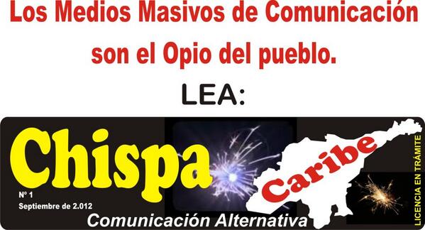 CHISPACARIBE's tweet photo. CHISPA CARIBE-COMUNICACION ALTERNATIVA DE LA COSTA PARA COLOMBIA Y MUNDO.. http://t.co/TJtUG1tqLl