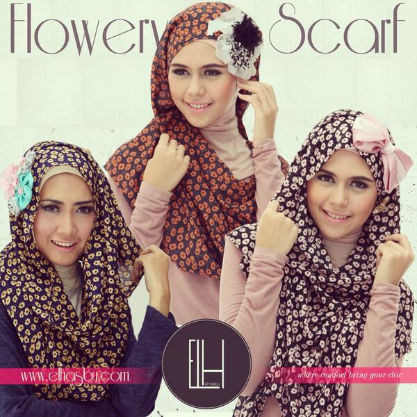 Flowery Scarf avalaible at <a href="/_Muse101_/">Muslim Urban SEctor</a> FX Jakarta, Come and shopping :)
