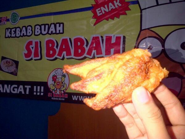 Thx #iecEXPO @iecITB2013 telah ikut mengkampanyekan buah lokal #pisanggoreng #snackpagi #sibabah di #iecECAMP