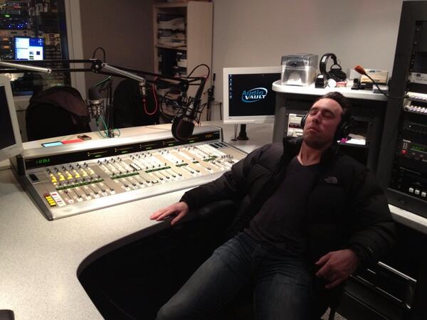 absoluteradio's tweet photo. GOOD MORNING! The @OC is LIVE from WDRV Chicago for #The40List - it's midnight here and we're sleepy: http://t.co/bZYy7JTJfw