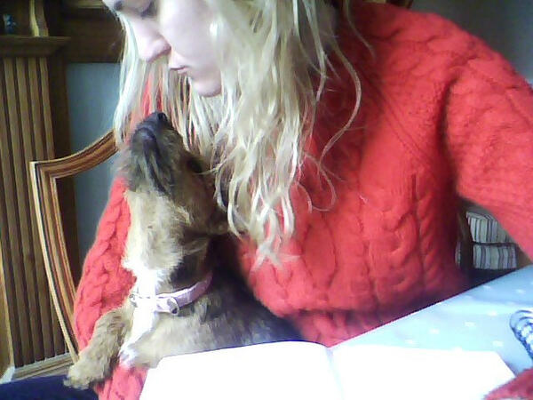 essay writing with the pup #longdayahead