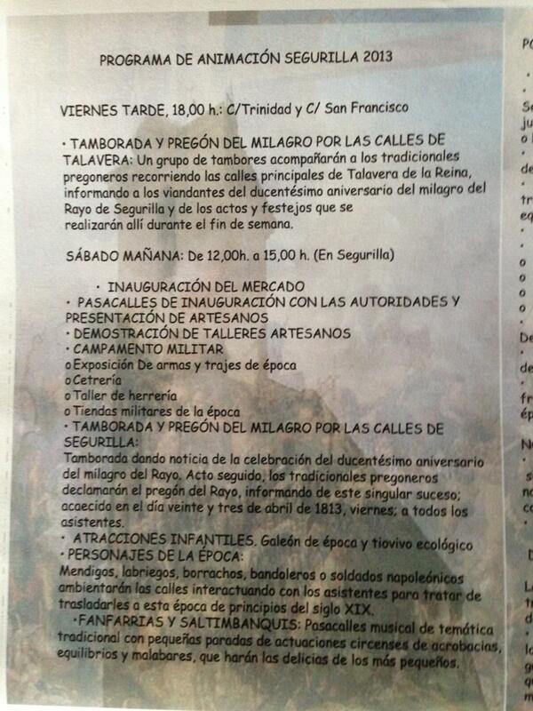 LaJovenFM's tweet photo. Os dejamos el programa dl Mercado Goyesco en conmemoración del 2º Centenario del Cristo de las Maravillas.
Programa1 http://t.co/nTgYThTlt2