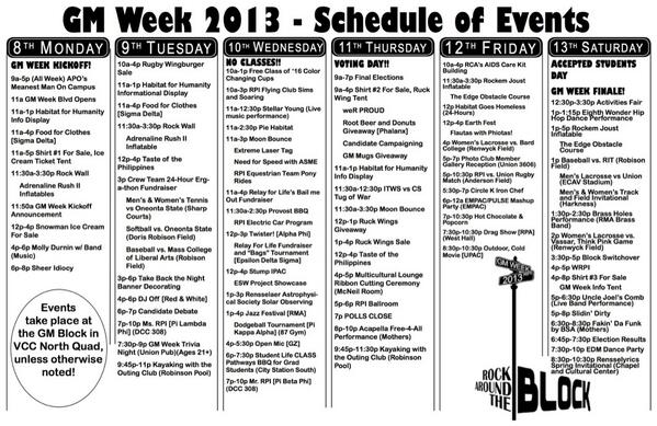 PiPhiRPI's tweet image. Happy GM Week ladies! 🎩 Check out this week&apos;s schedule of events! #GMWeek