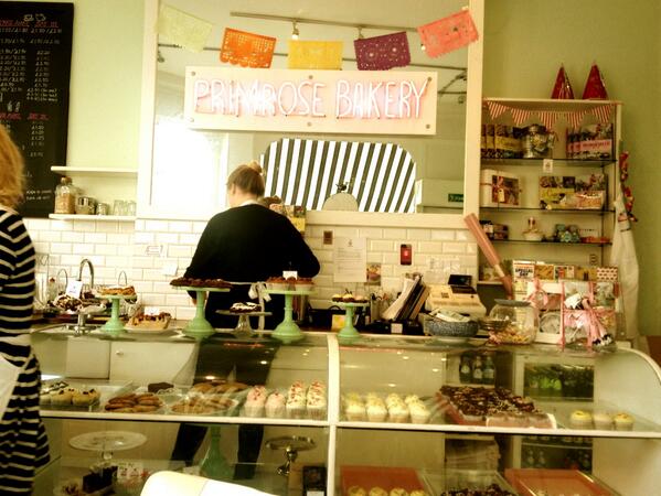 Loving r new office location, just had a meeting at the luvly @primrosebakery Covent Garden #coffeeandacake #spoilt