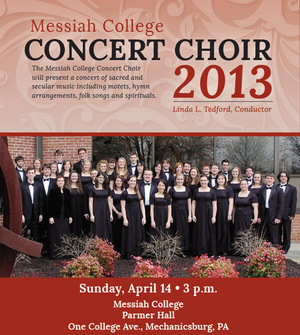 MessiahMUS's tweet image. Concert Choir this Sunday in Parmer Hall -- Free admission!