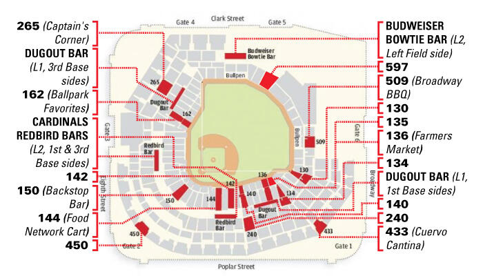 Busch Stadium Gate Map Evan Benn On Twitter: "Pocket-Size Busch Stadium #Craftbeer Map Adapted By  @Trashkozel: Front Http://T.co/Zqofbr2Qi5 And Back Http://T.co/Gccxgbduw5  #Stl" / Twitter