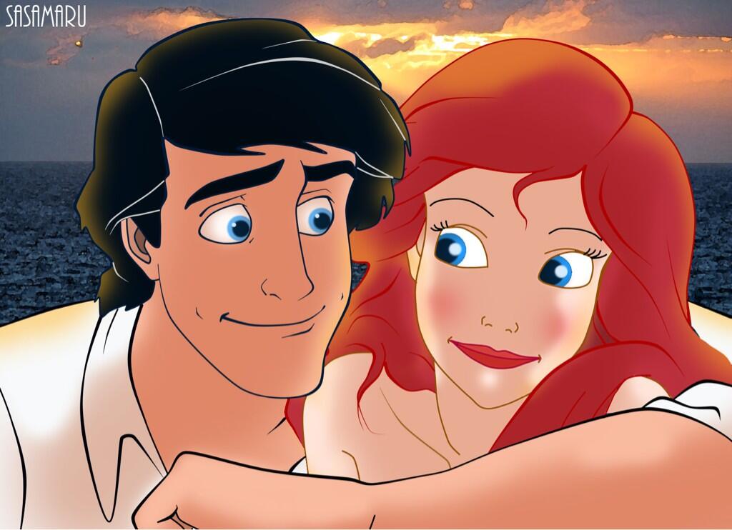 ささまる Ar Twitter 自作 アリエルとエリック王子です 良かったらrt宜しくお願いします エリックがアリエルを羽交い締めしてる様にみえる いや してるんですけどね D Http T Co Xxfvuv5twj