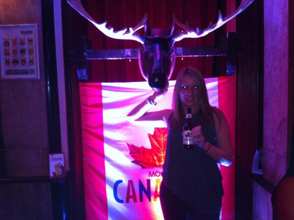 LynCromer's tweet photo. #CanadianIsHere enjoying a Canadian at the launch #quitenice http://t.co/G1cLzD5ErR