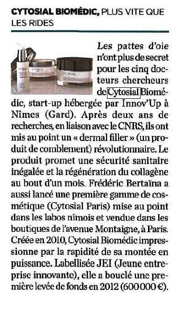 fredbertaina's tweet image. CYTOSIAL in @LaTribune top 30 of the most innovative SME in Southern France bit.ly/17hti0z #Innovation #SME