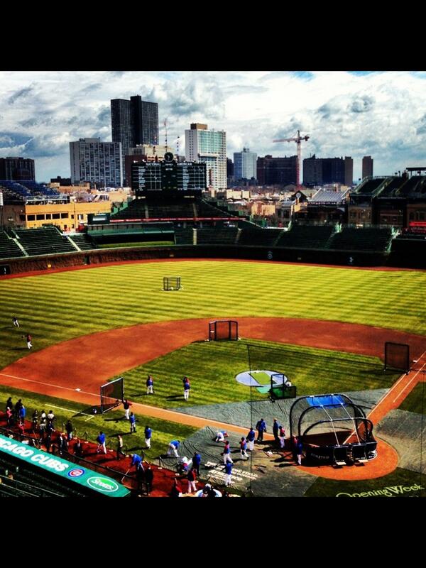 So excited. #openingdayatwrigley #GoCubsGo #homeopener