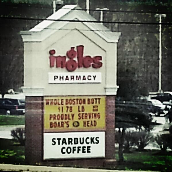 HenryMWolf's tweet photo. Yes generic shopping center I would like some Boston butt http://t.co/9RsvRsVuhq