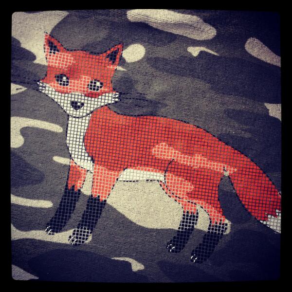 Streck_it's tweet image. A little foxy fox #streck
