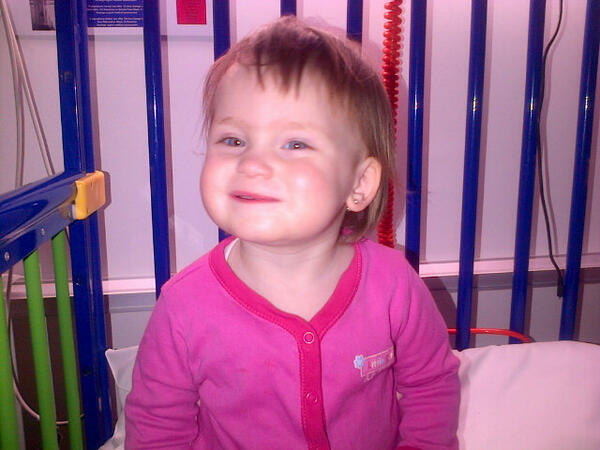 Me little princess in hospital #nosleep#4days!