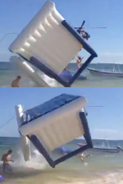 iauraB's tweet photo. ¿Vieron a la que sale volando del brincolin? JAJAJA #PrayForLaPFP  http://t.co/XMo78IZNbQ http://t.co/01IYMAOJT5