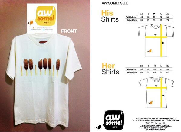 #awsomeSALE Piano Popsicle Tee | Male &amp; Female Size | IDR60K | Limited stock |
