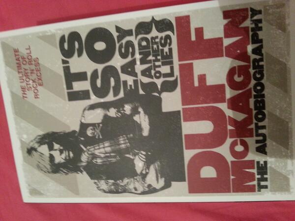 DashAndJai's tweet photo. JUST got my copy of @DuffMcKagan 's "It's So Easy &amp; Other Lies" and I'm mega excited to read it! :D http://t.co/VtyoDHI2nY