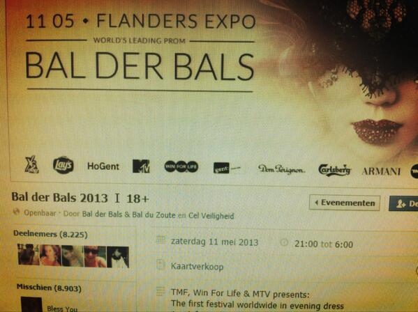 Wie GRATIS wil gaan, kijkt best eens op facebook.com/luxantwerp :) #balderbals #balduzoute #flandersexpo #partypeople