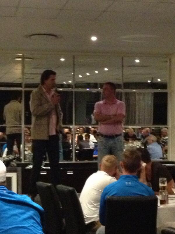 Victor Matfield speaking at the BAFC golf day #legend