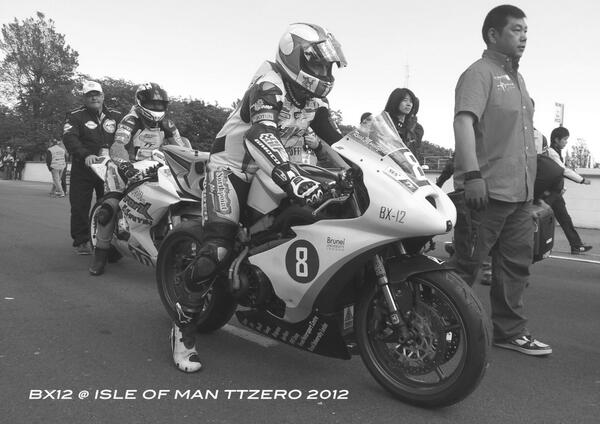 Brunel Racing at the Isle of Man TT Zero last year.