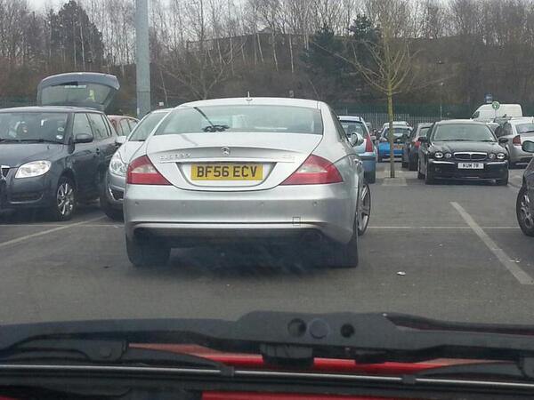 BF56 ECV displaying Selfish Parking