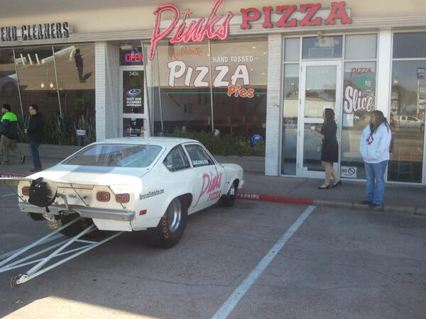 DonalsonRacing's tweet photo. We shot a new commercial for Pink's pizza. Here's a picture on set
http://t.co/E7q5dQ060u
 http://t.co/1Pqhdnqmla http://t.co/ANkZTn1n8F