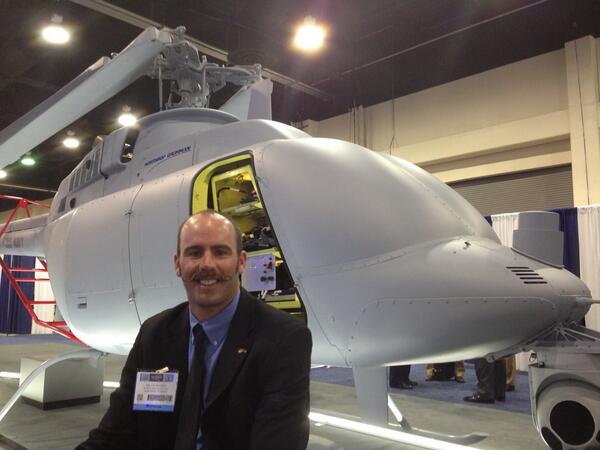 northropgrumman's tweet image. Have you seen the #FireScout model yet? Come visit booth 1937 at #SAS13, Joe (pictured) will tell you all about it!