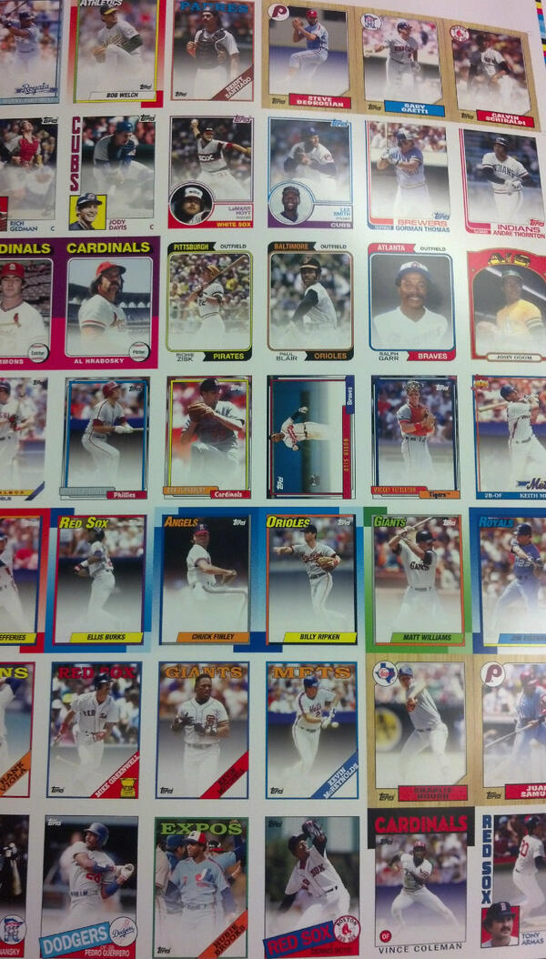 Topps's tweet photo. Another peek at Archives BB sheet, LOVE the design, cant wait to see cards signed! #Coleman #Jody! #Guerrero #LSmith http://t.co/QDohMu91RW