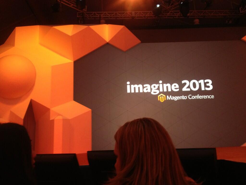onepica: RT @bobschwartz: Here we go! #MagentoImagine from the audience! Start music still get my stomach knotted! #proud http://t.co/6Z5RL2JTBS
