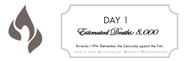 VoiceCampaign's tweet photo. #kwibuka19
Day 1, 
Estimated deaths: 8,000
US starts evacuating citizens
Romeo Dallaire denied 2 intervene http://t.co/NFazxLqTob