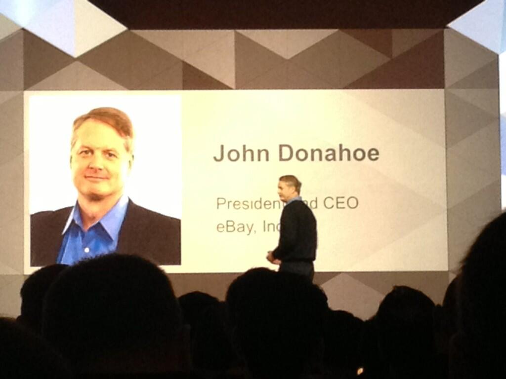 SvenJohnston: Very excited RT @demacmedia: President and CEO, John Donahoe of eBay Inc now speaking at #MagentoImagine http://t.co/80tOnqC3D5