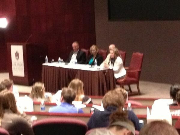 theCRE's tweet image. Students are asking great questions at the Professional Panel Luncheon!!!