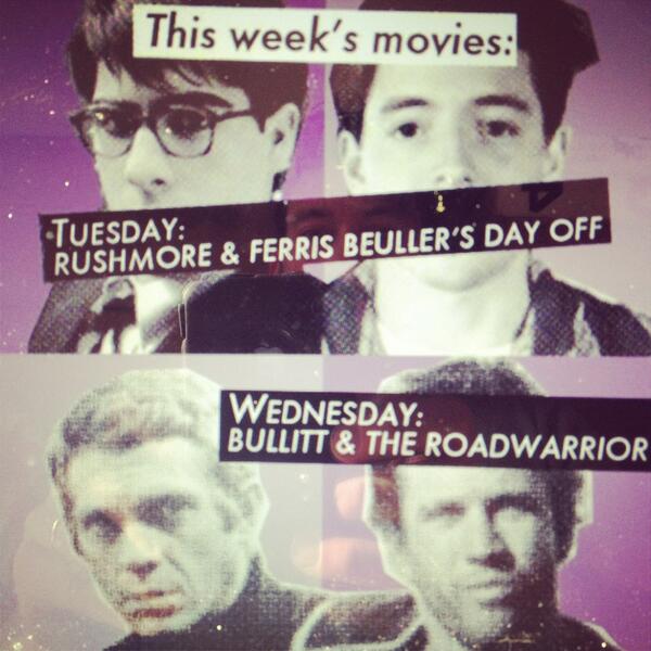 Tonight. 7:30. Back yard cinema.