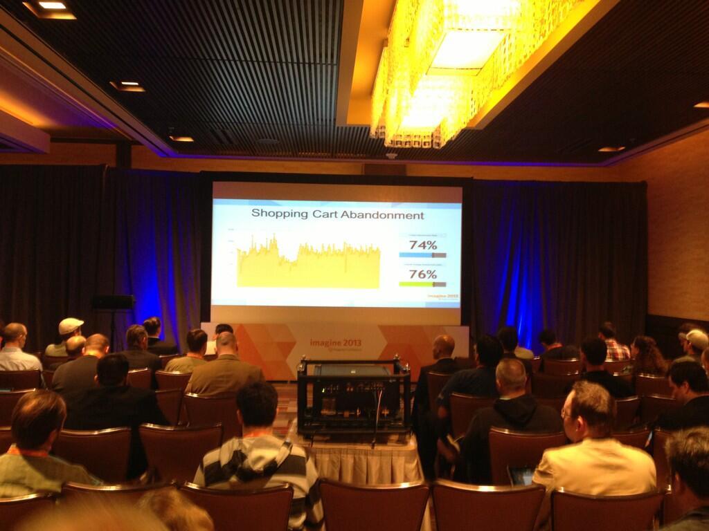 ebizmarts: Marketing track at #MagentoImagine 2013, Abandoned Carts can be recovered with #MageMonkey for @Magento @MailChimp http://t.co/kBTIZQKVVq