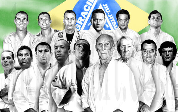 shomanart's tweet image. New drawing of Gracie Family lineage. 2&amp;amp;4b pencil on bristol paper. @RenzoGracieBJJ @realroyce @RoylerGracie