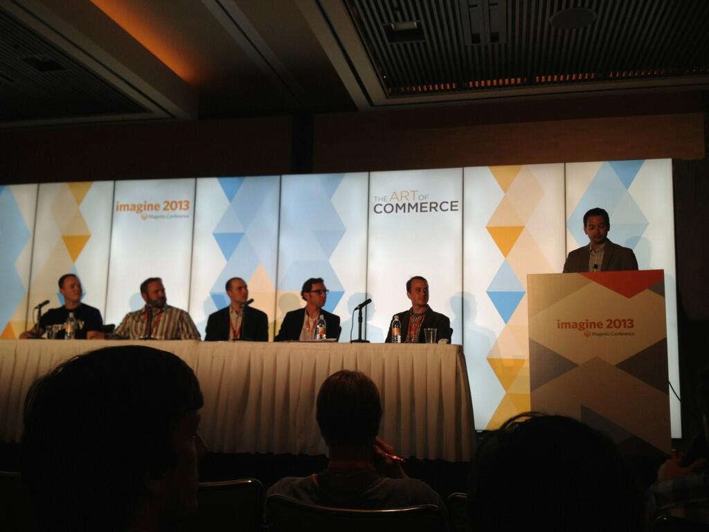 aronstanic: #MagentoImagine panel on using big data to grow #ecommerce revenue begins with an intro by @kpe of @blueacorn http://t.co/8RL0H8Id2c